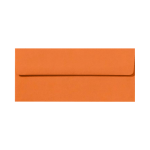 LUX #10 Envelopes, Peel &amp; Press Closure, Mandarin Orange, Pack Of 50