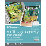 Office Depot Brand Trading Card Binder Pages 8 12 x 11 Clear Pack Of 10 - Office  Depot