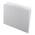 Pendaflex Straight Cut Color File Folders Letter Size Gray Box Of 100 