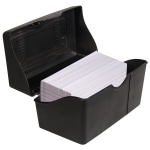 Black Plastic 4x6 Index Card Holder Innovative Storage Designs for sale  online