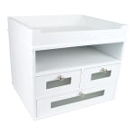 Victor&reg; Tidy Tower Desk Organizer, 10 3/4&quot;H x 12 3/10&quot;W x 10 3/4&quot;D, Pure White