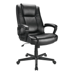 Realspace Ruzzi Mid Back Managers Chair Black BIFMA Compliant