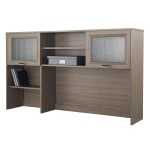 Realspace&reg; Magellan 58&quot;W Hutch For Corner Or L-Shaped Computer Desks, Gray