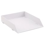 Realspace&reg; White Dot Stacking Letter Tray