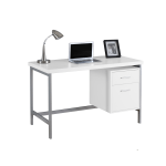 South Shore Axess 44W Computer Desk With Storage, Pure White