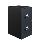 Realspace 18&quot;D &quot;Manager's&quot; 2-Drawer Vertical Letter-Size File Cabinet, Black