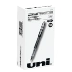 uni ball Vision Elite Liquid Ink Rollerball Pens Microtip 0.5 mm Black ...