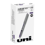 uni ball Vision Rollerball Pens Fine Point 0.7 mm Gray Barrel Blue Ink Pack  Of 12 - Office Depot