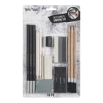 Brea Reese: Beginners Sketch & Draw Set - 18pc - Pencils-Erasers-Tools Set, Comprehensive Kit, Perfect for Multiple Techniques, Adult Art Supplies