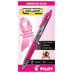 Pilot G 2 Retractable Gel Pens Bold Point 1.0 mm Clear Barrels Blue Ink  Pack Of 12 Pens - Office Depot