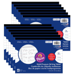 Pacon&reg; Multi-Program Handwriting Tablets, 10-1/2&quot; x 8&quot;, White, 40 Sheets Per Tablet, Set Of 12 Tablets