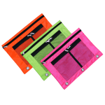 Inkology Large Window Pencil Pouches Assorted