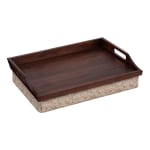 Rossie Home Lap Tray With Pillow 4.1 H x 17.5 W x 13.5 D BambooNatural -  Office Depot