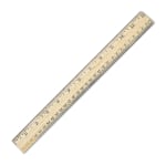 Office Depot Brand Wood Metal Edge Ruler 12 - Office Depot