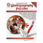 Mark Twain World Geography Puzzles Book