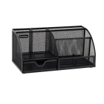 Mind Reader Mesh Mini 3 Tier Drawer Organizer - Black