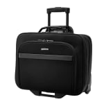 Samsonite Double Gusset Wheeled Portfolio Black