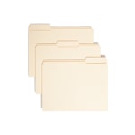 Smead Reinforced Tab File Folders Letter Size 13 Cut Manila Box Of 100 ...