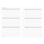 TUL Discbound Undated WeeklyMonthly Refill Pages Junior Size 68 Sheets ...