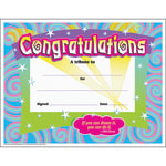 Trend CongratulationsSwirls Award Certificates Congratulations 8.5 x 11 ...