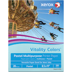 Xerox Vitality Colors Color Multi Use Printer Copier Paper Letter Size 8 12  x 11 Ream Of 500 Sheets 20 Lb 30percent Recycled Yellow - Office Depot
