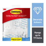 Command Variety Pack Wire and Wall Hooks Picture Hanging Strips 1 Command  Kit 53 Pieces Damage Free Clear - Office Depot