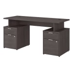 Bush Business Furniture Jamestown 60 W Computer Desk With 4 Drawers ...