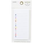 Noted by Post-it White Lined Notes with Colored Dots, Sticky Notes