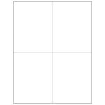 Tape Logic&reg; Inkjet/Laser Labels, LL131, Rectangle, 4 1/4&quot; x 5 1/2&quot;, White, Case Of 400
