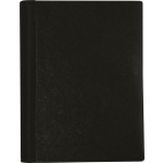Swirl Spiral Notebook with Black Cover and Silver Ink (#457