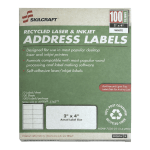 SKILCRAFT Permanent InkjetLaser Address Labels NSN5144903