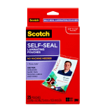 Scotch Self Seal Laminating Pouches for Business Cards LS851G 2 716 x 3 78  Pack Of 25 Laminating Sheets - Office Depot