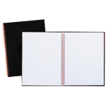 Black n Red NotebookJournal 8 14 x 5 78 BlackRed 70 Sheets