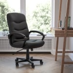 Flash Furniture LeatherSoft Faux Leather Mid