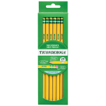 Ticonderoga Wood Pencils Presharpened 4 Lead Extra Hard Pack of 12 - Office  Depot