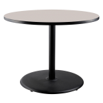 National Public Seating Round Caf&eacute; Table, 30&quot;H x 36&quot;W x 36&quot;D, Gray Nebula/Black