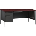 Lorell Fortress Series Steel Pedestal Desk