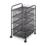 Office Depot Brand Plastic 3 Drawer Storage Cart 26 15 x 12 110 x 14 310  Black - Office Depot