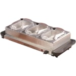 Buffet Server & Food Warmer with 3 Removable Sectional Trays, Heated Warming  Tray & Removable, 1 - Harris Teeter