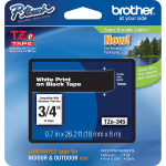 Wecare ruban d'étiquette compatible Brother TZE335 - 1 rouleau (1,2 cm x 8  m) - fond noir écriture blanche Pas Cher