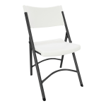 Alera Molded Resin Folding Chair WhiteDark