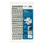 Chinco 232 Pieces 24 Sheets Large Letter Stickers Big Font Alphabet Letter Number  Stickers 25 Inch Self Adhesive Letters Number