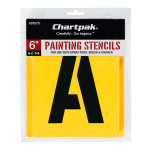 Chartpak-Pickett Press-On Vinyl Self Adhesive Letters & Numbers, Black