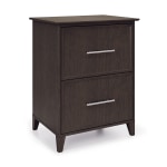 Realspace&reg; Koru 23-1/2&quot;W x 17-1/2&quot;D Lateral 2-Drawer File Cabinet, Espresso Oak, BIFMA Compliant