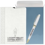 Custom Debossed Bella Luna Brite Journal Pen Set - Office Depot