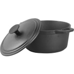 Commercial Chef 3 Quart Cast Iron Dutch Oven Black - Office Depot