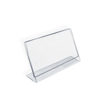 Deflecto Mini Tabletop Sign Holder 4 18 H x 3 W x 1 58 D Clear Pack Of 10 -  Office Depot