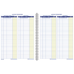 Adams Weekly Bookkeeping Book 8 12 x 11 Blue - Office Depot