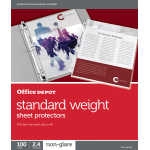 Staples Standard Weight Sheet Protectors 8.5 x 11 3/Pack ST16935/16935VS