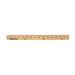 Westcott - Westcott Wooden Yardstick with Hang Hole and Brass Ends, Clear  Lacquer Finish (10425)